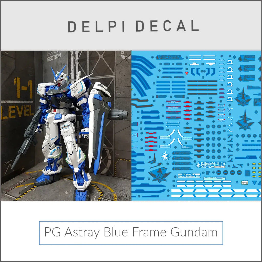 Delpi Decal (ดีคอลน้ำ) PG Astray Blue Frame
