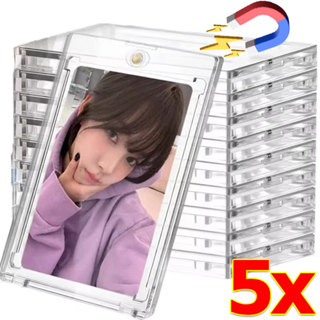 35PT ปลอกป้องกันบัตรแม่เหล็ก / เคสใส่รูปไอดอล Kpop แบบใส 1/3…