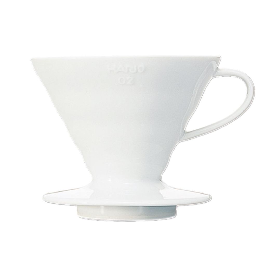 HARIO V60 Transparent Dripper 01 Ceramic for 1-2 Cups 200ml White Made in Japan VDC-01W