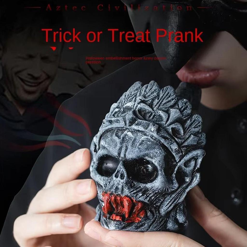 ฮาโลวีน Aztec นกหวีดกรีดร้อง Aztec Death Whistle ธีมแวมไพร์ Spooky Atmosphere Booster chunnimth