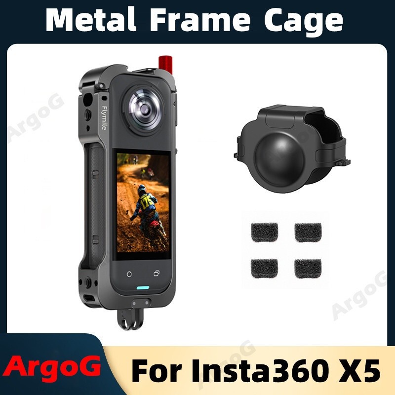 Flymile Multifunctional Frame Cage For Insta360 X5 Protection Metal Frame Case Insta360 X5 Accessori