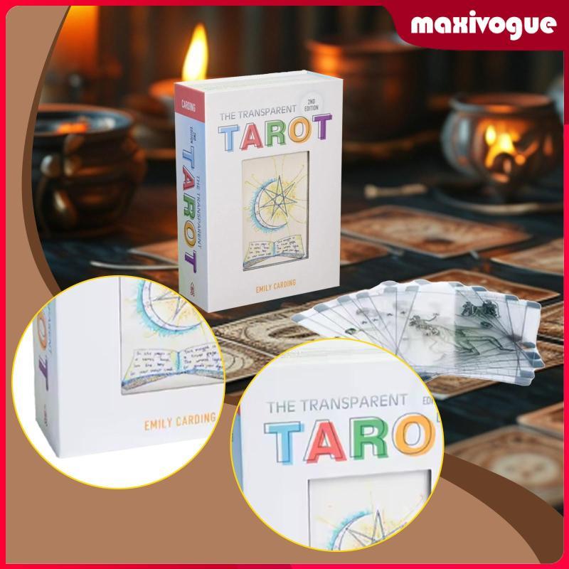 [Maxivogue] ไพ่ทาโรต์ใส Zodiac Tarot Deck สําหรับผู้อ่านผู้เชี่ยวชาญผู้ที่ชื่นชอบ