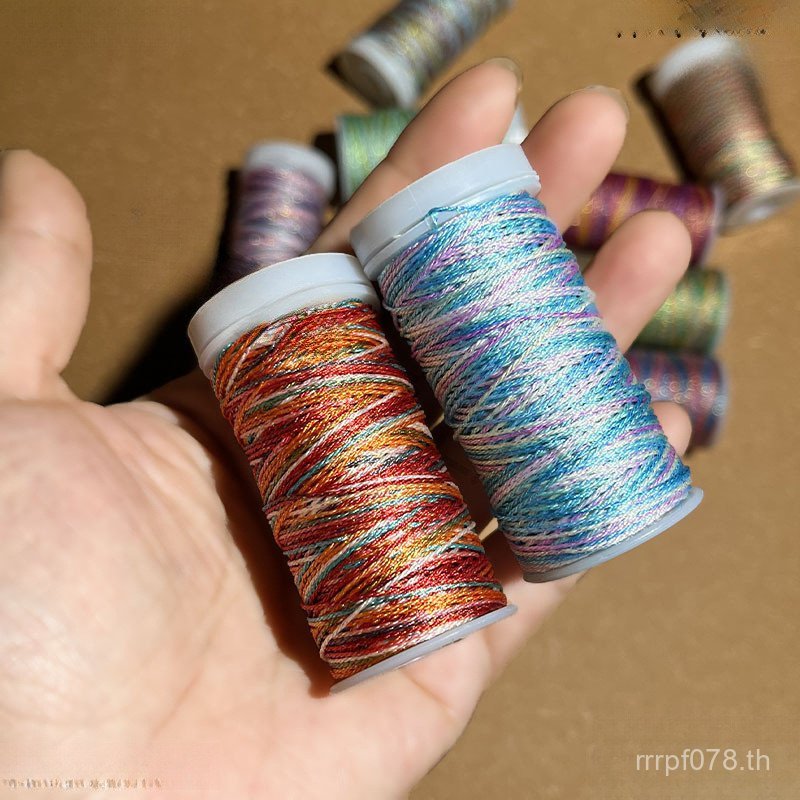 ด้วยเชือกมือแฟลชบาง Segment ย้อมถักเกลียว Handmade จัดส่งฟรี/Winding Starry Sky/Thread สร้อยคอด้ายวั