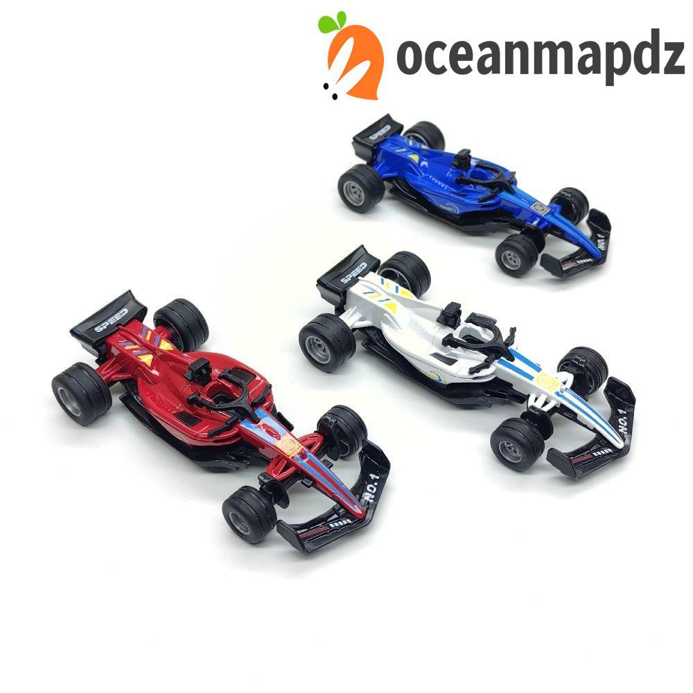 OCEANMAPDZ F1 Race Car Model Toy, Pull Back Track Edition F1 Race Car Toys, Car Play Toy Slick Rubbe