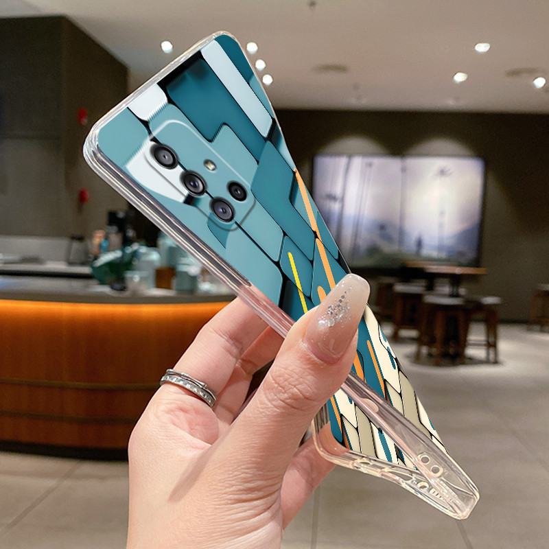 SAMSUNG เคสโทรศัพท์สําหรับSamsung Galaxy A71 4G A715FสีSeriesแฟชั่นพิมพ์ลายสําหรับSamsung A71 5G TPUกันกระแทกCmobile Clear Shell ราคา ถูกที่สุด ดีลบีเคเค แกลเลอรีภาพที่ 7