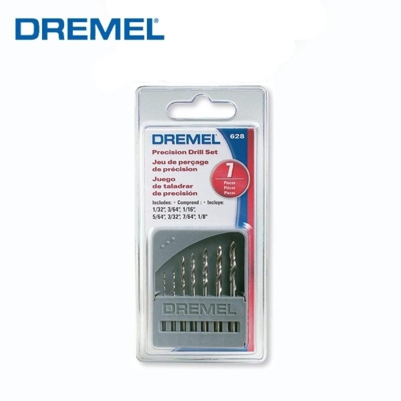 Dremel 628 Twist Drill Set Wood Metal Core Tool Cobalt Drill Bits 7pcs for Rotary Tool Metalworking