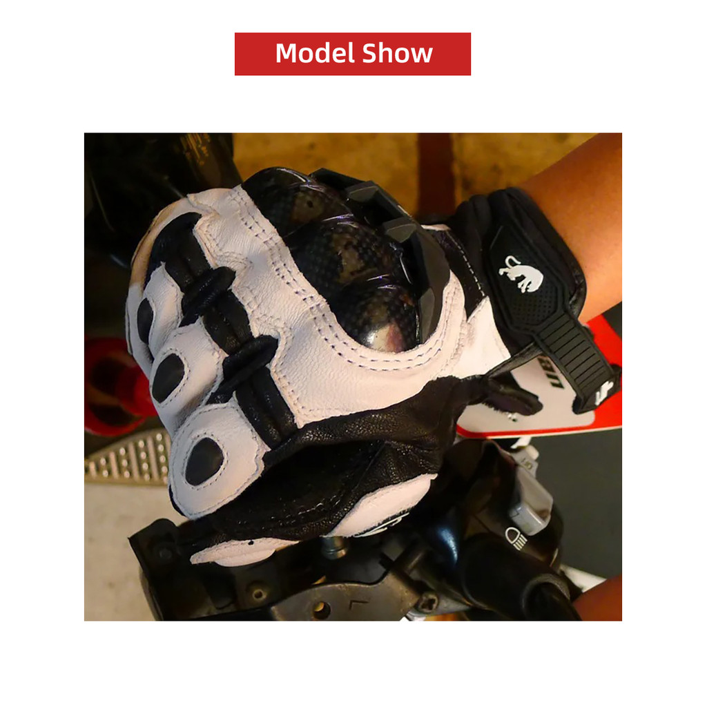 ถุงมือหนังแท้คุณภาพสูงผู้ชาย Luva ขี่ Moto ถุงมือรถจักรยานยนต์ Guantes ป้องกัน Racing MOTO อุปกรณ์ป้องกัน ราคา ถูกที่สุด ดีลบีเคเค แกลเลอรีภาพที่ 8