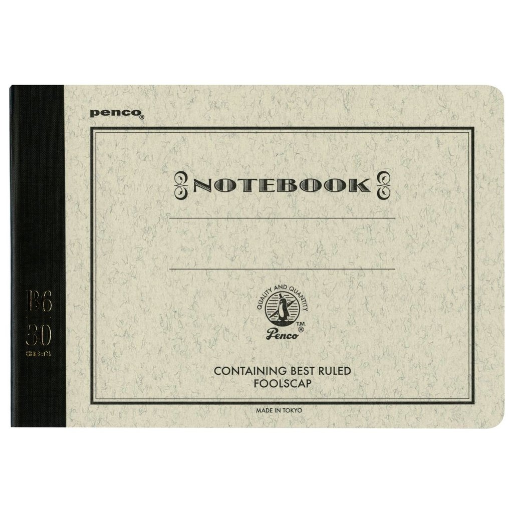 PENCO Foolscap Notebook (B6) Black [CN120], Japan Diary/ Journal Stationery

