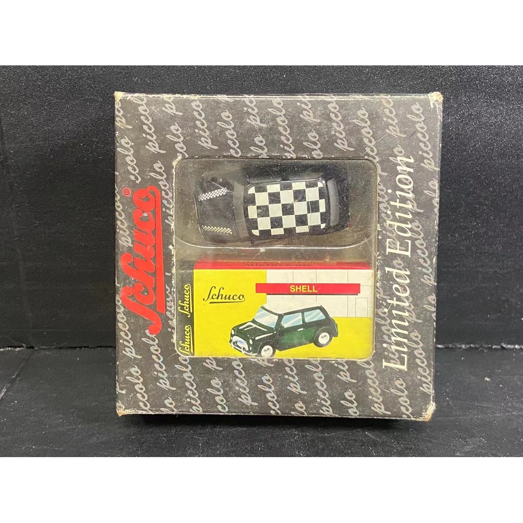 Schuco schuco 1/87 austin mini austin mini Black Checkered Solid Alloy Car Model piccolo 1/90 ho Sca