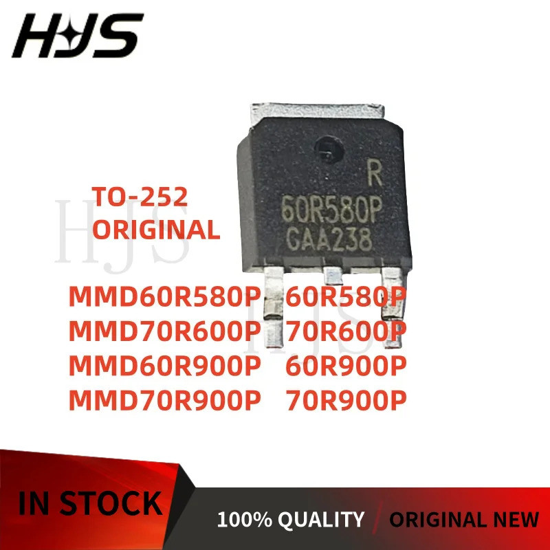 5PCS 60R580P 70R600P 60R900P 70R900P MMD60R580P MMD70R600P MMD60R900P MMD70R900P TO-252 Field Effect