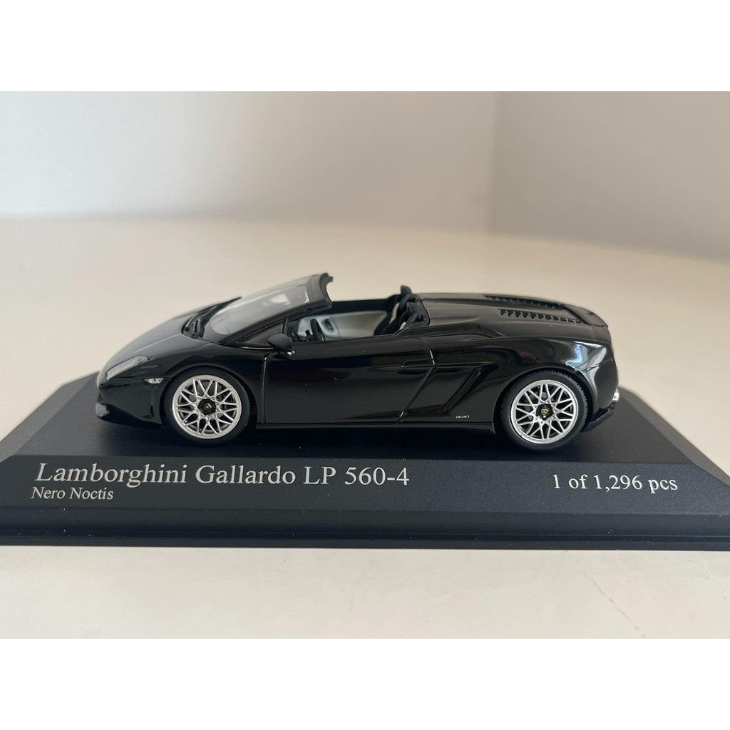 Mini Cut Minichamps 1: 43 LAMBORGHINI Galado LP 560-4 Convertible Version Black LAMBORGHINI GALLARDO