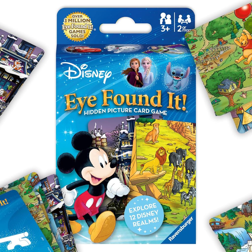 Ravensburger Disney Eye Found It ของเล่น, การ์ดเกมเพื่อการศึกษาสําหรับเด็กวัยหัดเดินอายุ 3-8, ครอบครัว Spotting เกมสําหรับเด็ก, ของขวัญการเรียนรู้ก่อนวัยเรียน