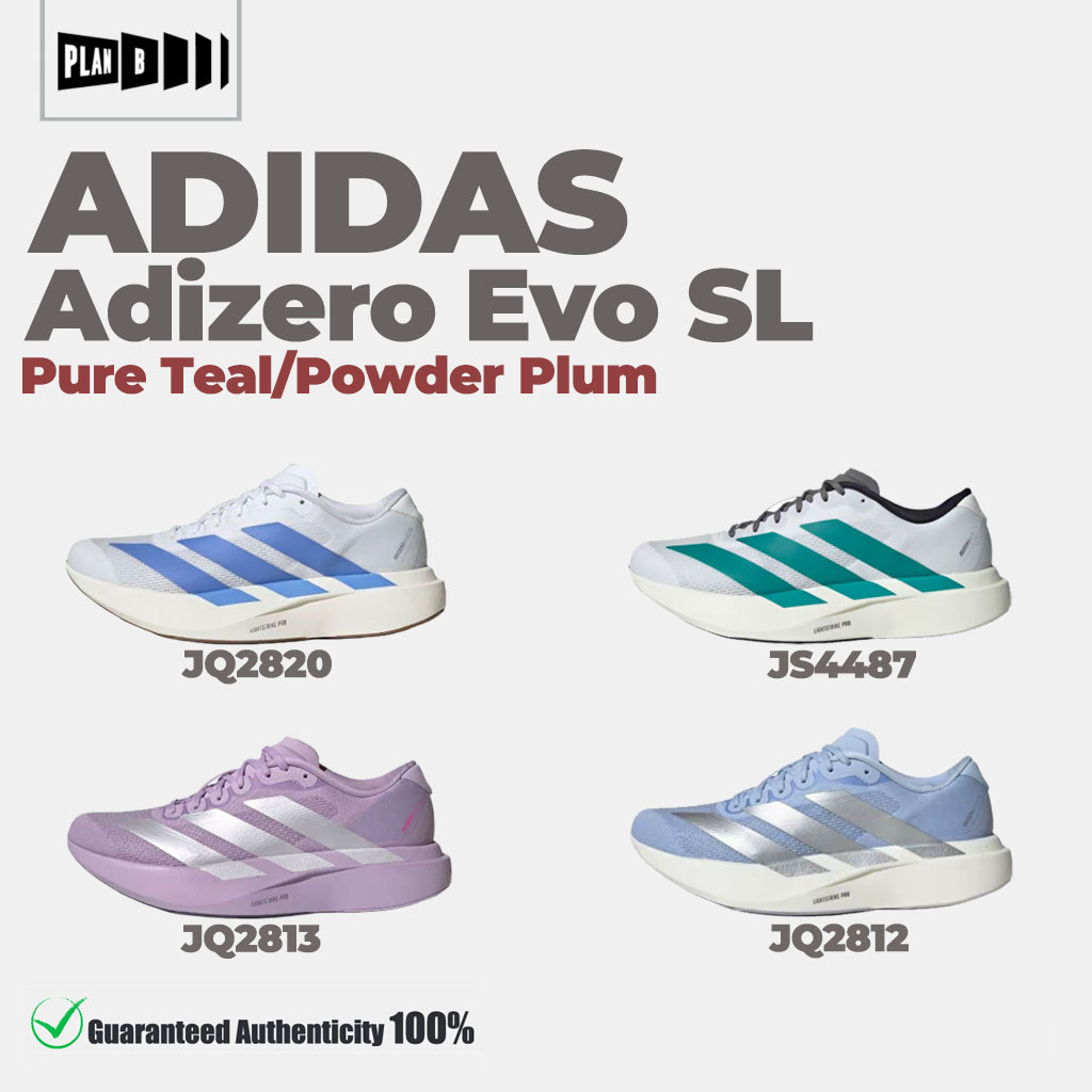 ⭐รองเท้า Adidas Adizero Evo SL JS4487,JS4454 [ของเเท้ 100%] รองเท้าผ้าใบ Unisex เหมาะกับการวิ่งจ็อกก