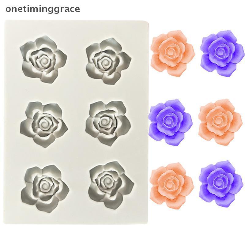 Onetiminggrace Rose Camellia ดอกไม้ซิลิโคน Sugarcraft แม่พิมพ์คุกกี้ Cupcake ช็อกโกแลตเบเกอรี่แม่พิมพ์ Fondant เค้กตกแต่งเครื่องมือ OMA ราคา ถูกที่สุด ดีลบีเคเค แกลเลอรีภาพที่ 2