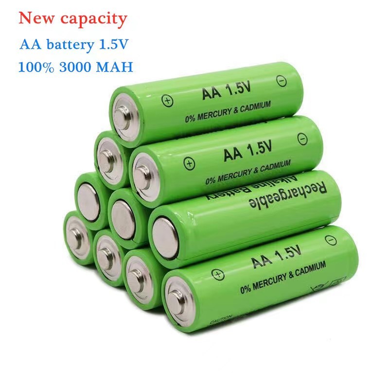 3000mAh 1.5V AA ถ่านอัลคาไลน์ AA ถ่านชาร์จ AA