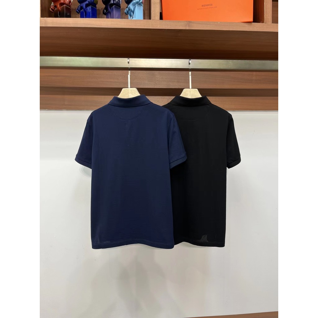 Brunello Cucinelli เสื้อโปโลแขนสั้น เหมาะสำหรับงานและการแต่งตัวลำลองในฤดูร้อน