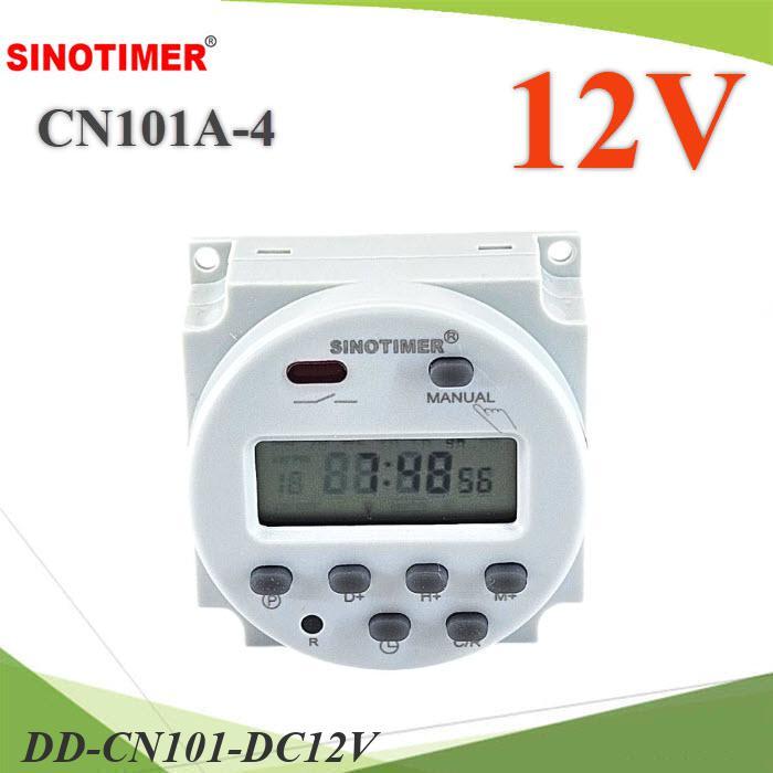 .เครื่องตั้งเวลา CN101A-4 แบบนาที Time Switch ตัดวงจรไฟ DC 12V17 โปรแกรม DD