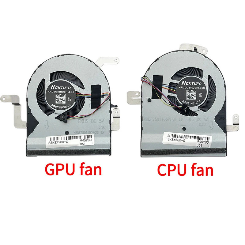 Iiแล็ปท็อป Cpu GPU พัดลมระบายความร้อนสําหรับ Asus N580 N580GD X580VD X580VE NX580V NX580VD N580V N58