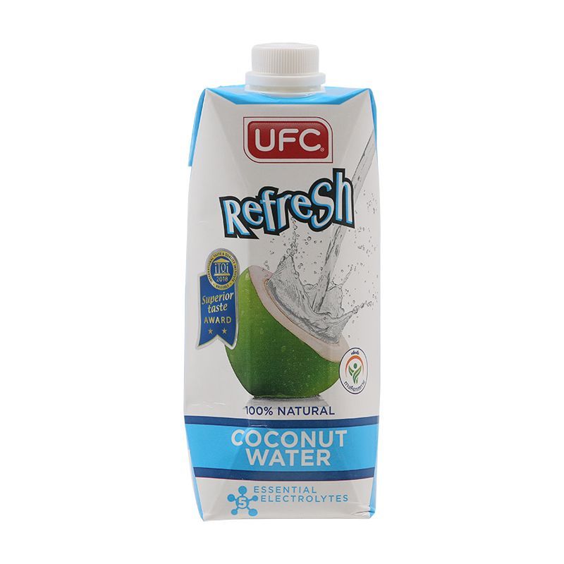 ยูเอฟซีรีเฟรชน้ำมะพร้าว100เปอร์เซ็น 500มล. UFC Refresh Coconut Water 100percent 500ml. [หมายเลขบาร์โค้ด 0848014000025 ]