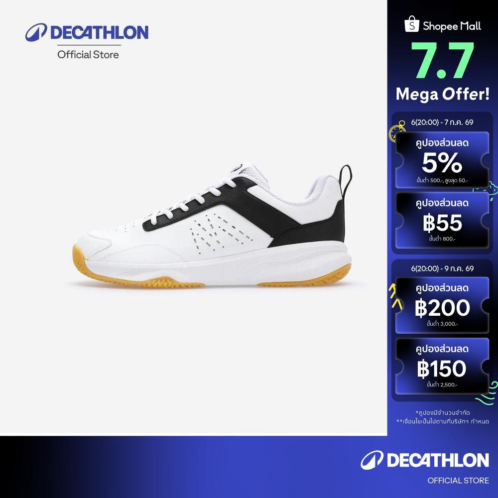 Decathlon Men Badminton Shoes Bs Sensation 500 M รองเท้าแบดมินตันสำหรับผู้ชาย รุ่น Bs Sensation 500 - White