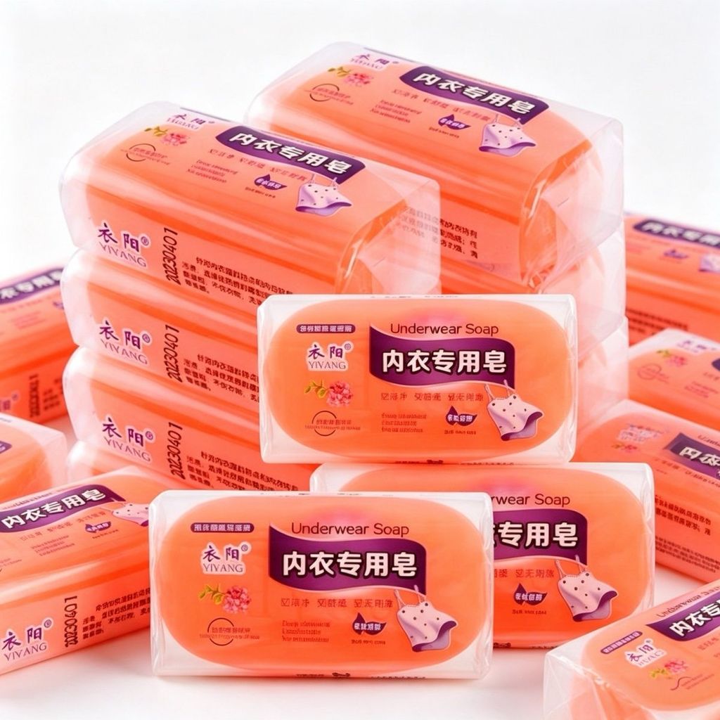 肥皂男洗内衣内裤洗衣皂透明皂去血渍内衣皂Soap for men to wash underwear, laundry soap, transparent soap, removesbj2623.th