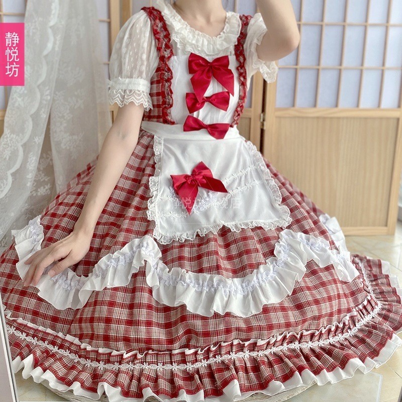 Original Berry Girl lolita Dress Soft Girl lolita New Year lolita Cute Dress jsk Sling Dress