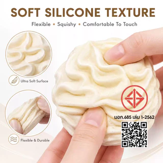 COD สกุชชี่รูปครีมวิปปิ้ง Squishy สกุชชี่นุ่มเหมือนครีม หลายสี ของเล่นสกุชชี่คลายเครียด สโลว์ฟีลดี สุ่มบีบได้ คลายเครียด
