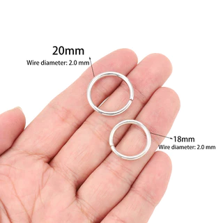 ห่วงเปิด 200ชิ้น 3-12mm แหวนเชื่อมต่อวงแหวนแยก DIY พวงกุญแจ สร้อยคอ สร้อยข้อมือ ต่างหู อุปกรณ์เครื่องประดับ