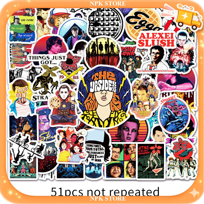 🔥🇹🇭พร้อมส่ง🇹🇭🔥 51แบบ สติกเกอร์ หนัง American TV series Stranger Things cartoon Sticker