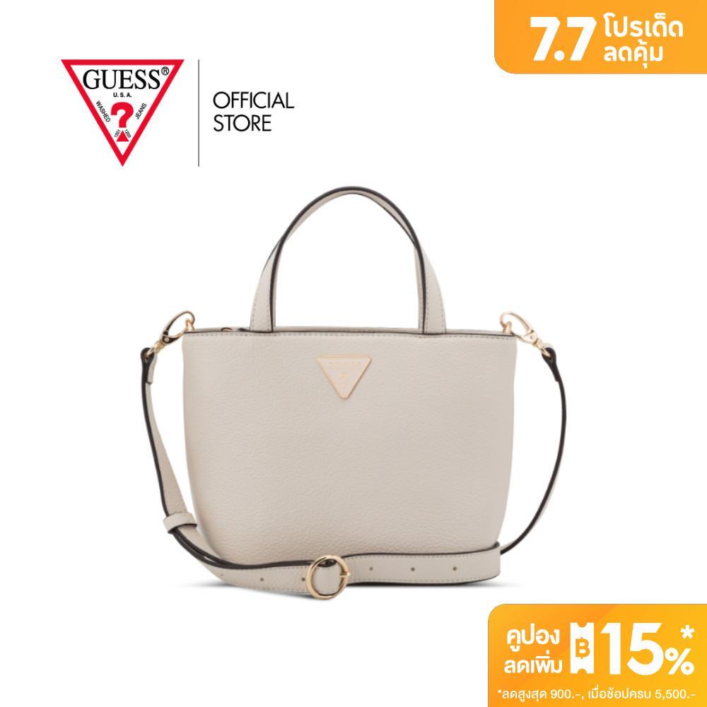 GUESS กระเป๋า รุ่น PA258681 WELLS MINI TOTE สีขาว