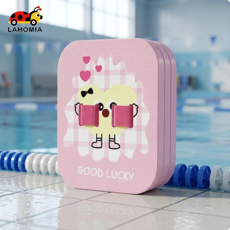 [Lahomia] Training Kickboard Non Slip Swimming Kickboard Textured Pink Rabbit