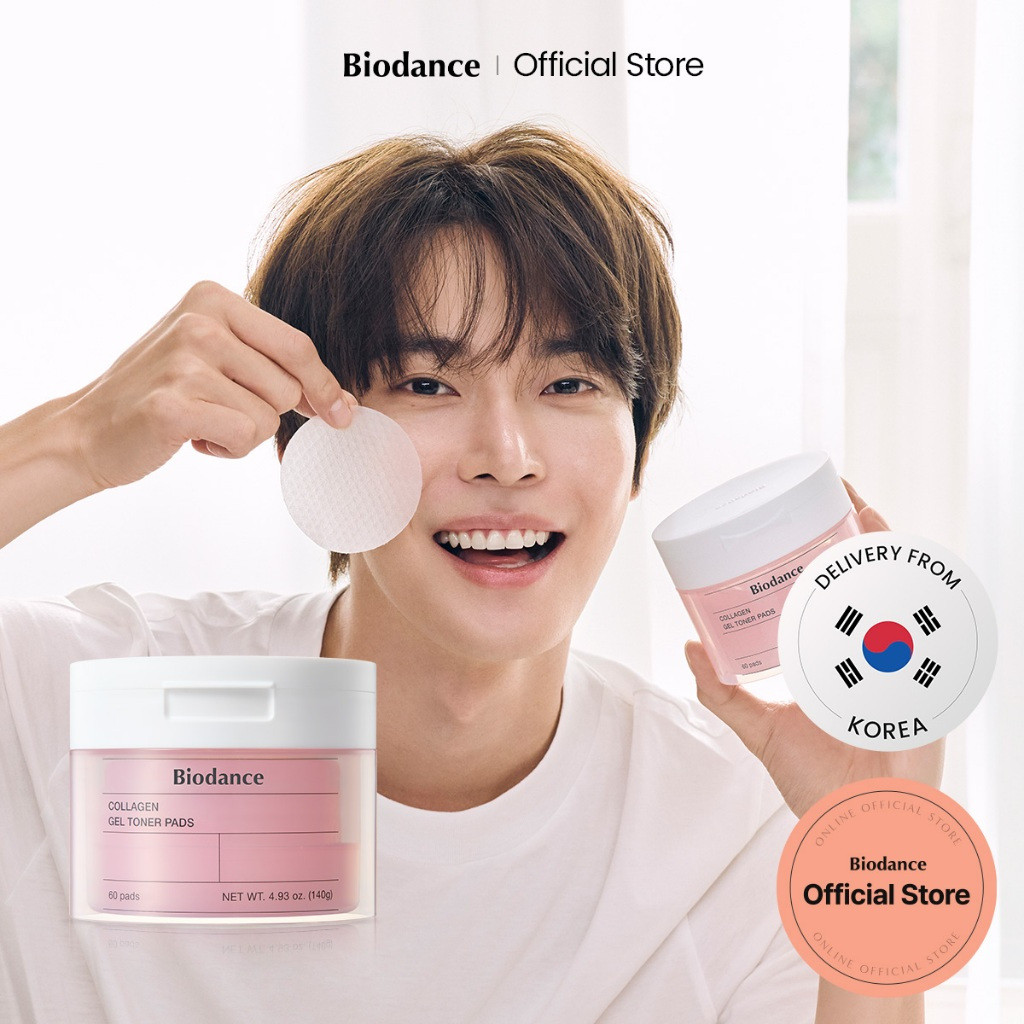 [Biodance Official] Collagen Gel Toner Pad (60pads) | แผ่นโทนเนอร์รูขุมขน Perfecting แผ่นเตรียมผิว