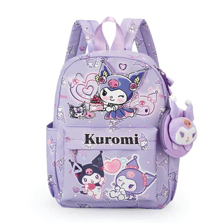 JIE HOME กระเป๋านักเรียน Sanrio ลายคุโรมิ เมโลดี้ ชินนาม่อนโรล ปอมปอมปุริน สําหรับเด็กอนุบาลและประถม