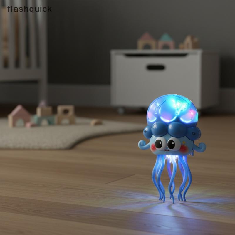 Flashquick Dancing LED Lighted Octopus ของเล่นสําหรับเด็กความเครียดบรรเทาและความบันเทิง Nice