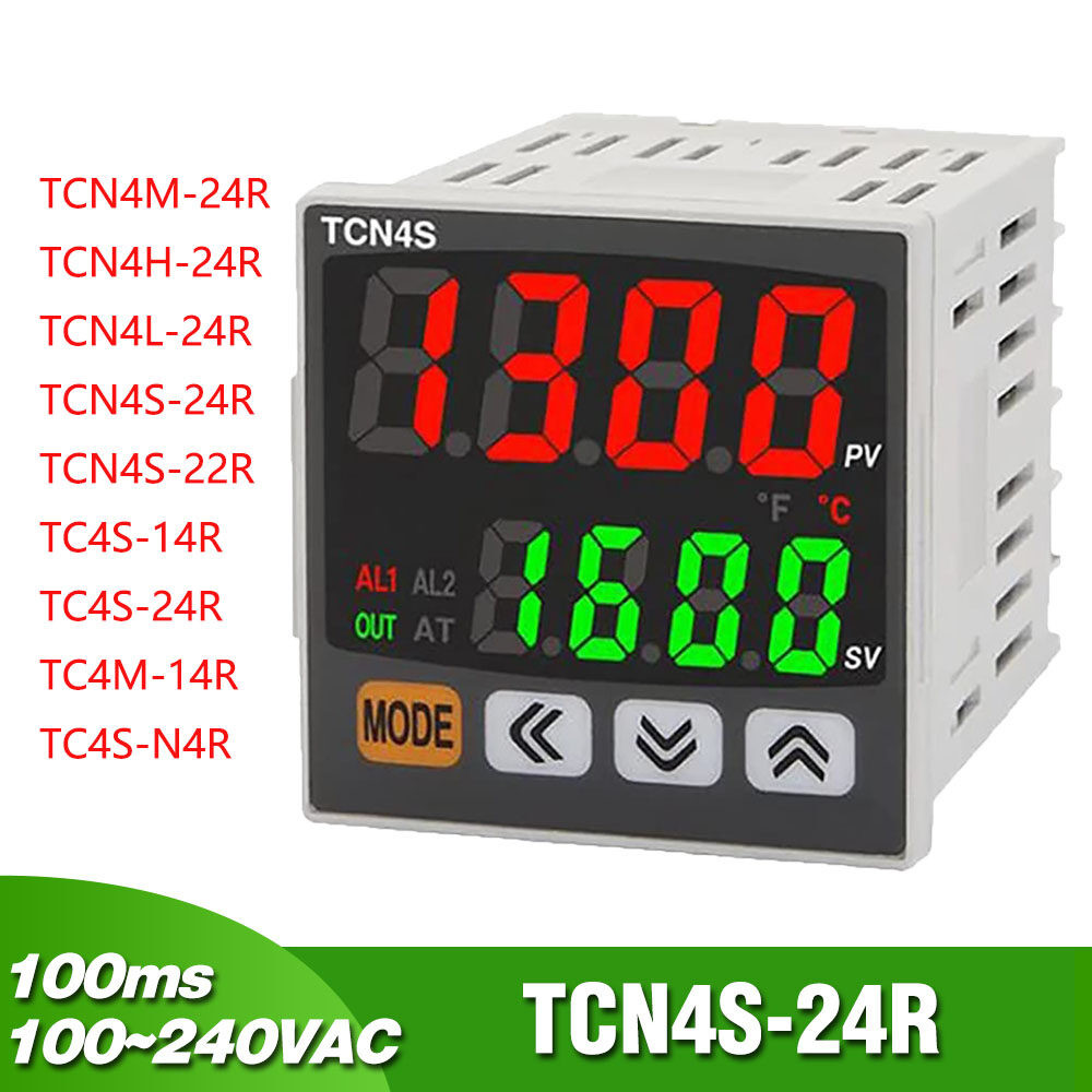 [New]รีเลย์ควบคุมอุณหภูมิ LED SSR 4 หลัก 7 ส่วน TCN4M-24R/H/L/S TCN4S-24R/22R TC4S-14R/24R/M-14R สํา
