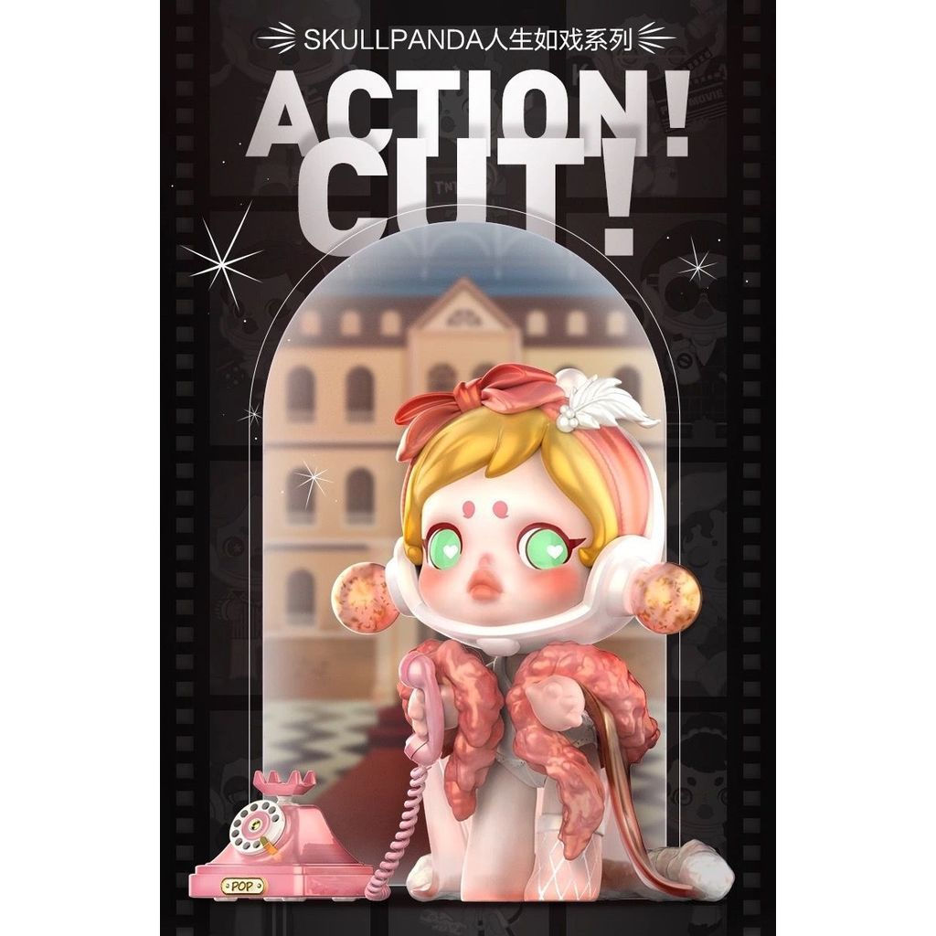 [ราคากิจกรรมร้านค้าใหม่] Popmart SKULLPANDA Life is Like Drama sp Third Generation Series Mystery Box Figure Toys