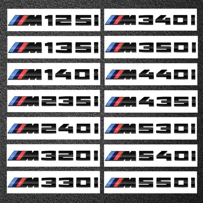 3D ABS ตัวอักษรรถ M โลโก้สติกเกอร์ด้านหลังป้ายสัญลักษณ์สําหรับ BMW M125i M135i M140i M235i M240i M32