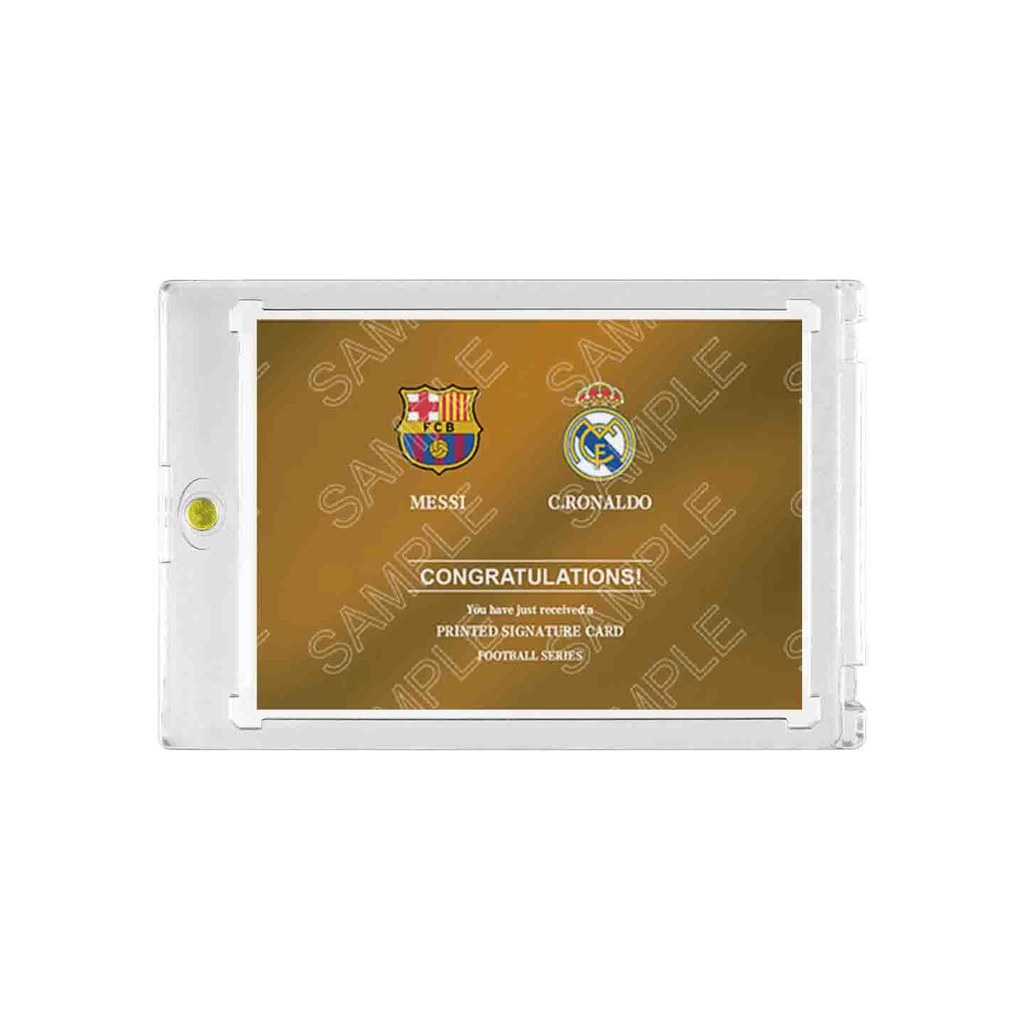 24Messi, Cristiano Ronaldo, star Caou Clubs self-24 Messi C Ronaldo star Card Ouju Homemade Card พิม