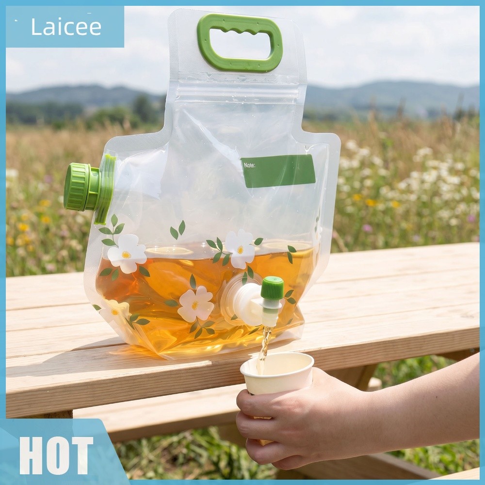 [Laicee.th] Water Container Bag Food Grade Folding Water Storage Bag 3.8L ความจุขนาดใหญ่