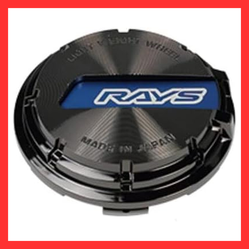 RAYS Center Cap gramLIGHTS GL Center Cap No.016 BK-Chrome/BL Black Chrome/Blue Set of 4 【Direct from