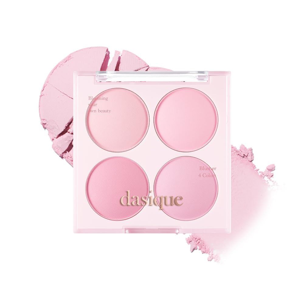 Dasique ผสมผสานแก้มอารมณ์ #08 บลูเบอร์รี่ สโนวี่ |4 โทนสีฟิวชั่น |กดพาวเดอร์ บลัช พาเลท |เอฟเฟกต์แต่