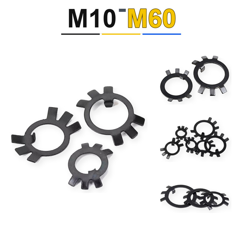 แหวนรอง หัวกลม M10-M60 เหล็กดำ แข็งแรง (6-50pcs) [KZSMB1]
