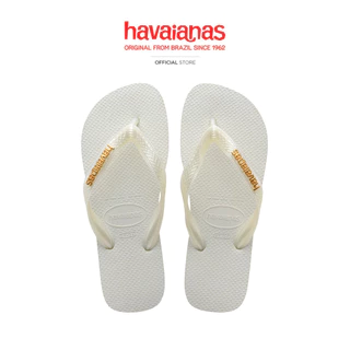 HAVAIANAS รองเท้าแตะ Top Logo Metallic WHITE 41272440001NF_C5WTXX
