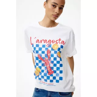H&M(เอชแอนด์เอ็ม) เสื้อยืดโอเวอร์ไซส์พิมพ์ลาย ผู้หญิง 1351671_3