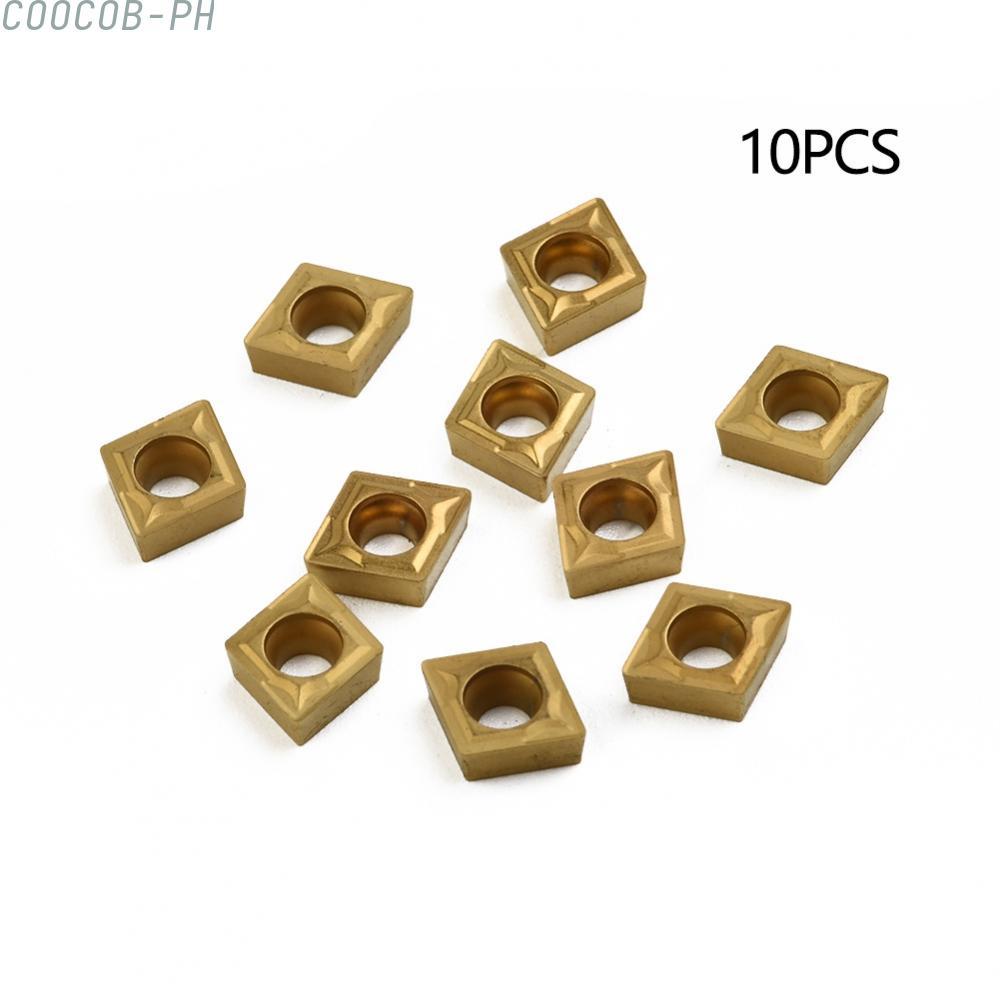 10x CCMT0602 คาร์ไบด์-ใส่ CCMT060204-HM YBC251 สําหรับเครื่องกลึง CNC เลี้ยวเชื่อถือได้