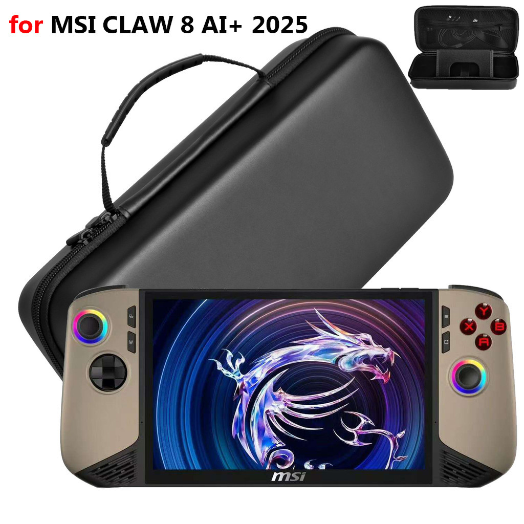 กระเป๋าเดินทาง ForMSI Claw 8 AI + 2025 อุปกรณ์เสริมเกมมือถือ EVA หนังพิมพ์กันน้ํา Drop ฝาครอบป้องกัน