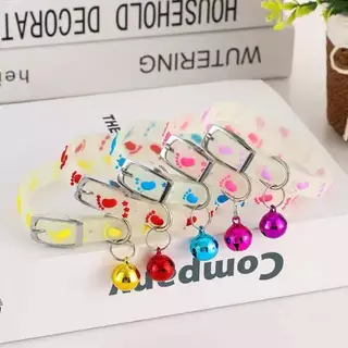 【พร้อมส่ง/COD】PetZap ปลอกคอแมว ปลอกคอสุนัข เรืองแสง/สะท้อนแสง ซิลิโคน มีกระดิ่ง ลายเท้าสัตว์เลี้ยง CW-104