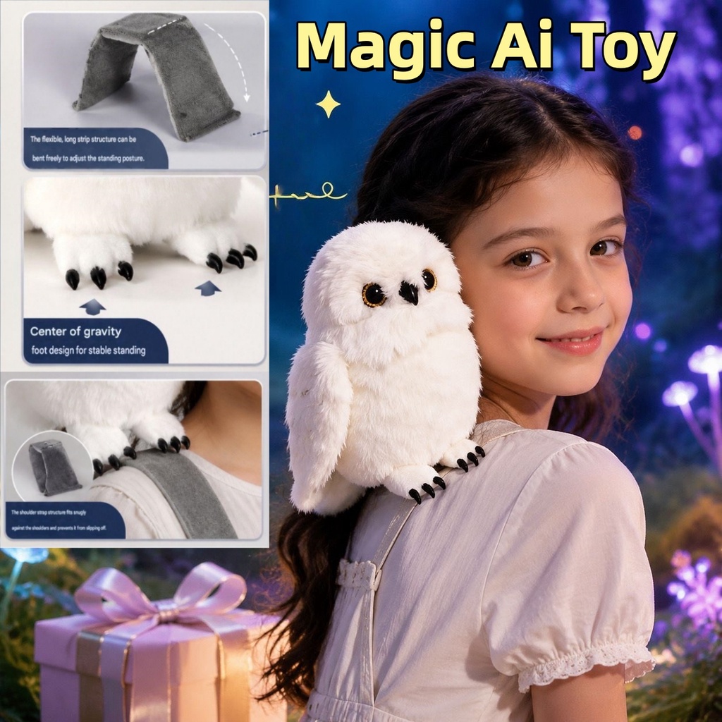 เด็กของขวัญAi หุ่นยนต์สัตว์เลี้ยง Toy Story RC - Interactive Hedery Harry Owl Potte ตุ๊กตาแมวของเล่นบันทึกอัจฉริยะของเล่นเด็กสาวของขวัญ WJ01