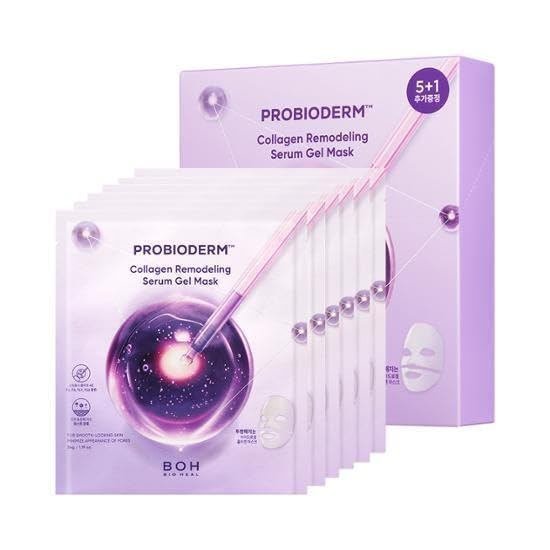 BIOHEALBOHPROBIODERM™คอลลาเจนRemodelingSerumGelMask(6eaX34g)|ไฮโดรเจลมาส์กพร้อมคอลลาเจนCapsulesforFi