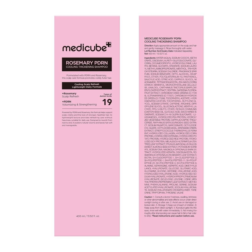 MedicubeRosemaryPDRNClarifyingแชมพูหนาขึ้น|คูลลิ่ง,CllarifyingCareforThinning,Week&FlachyHair|อะมิโน